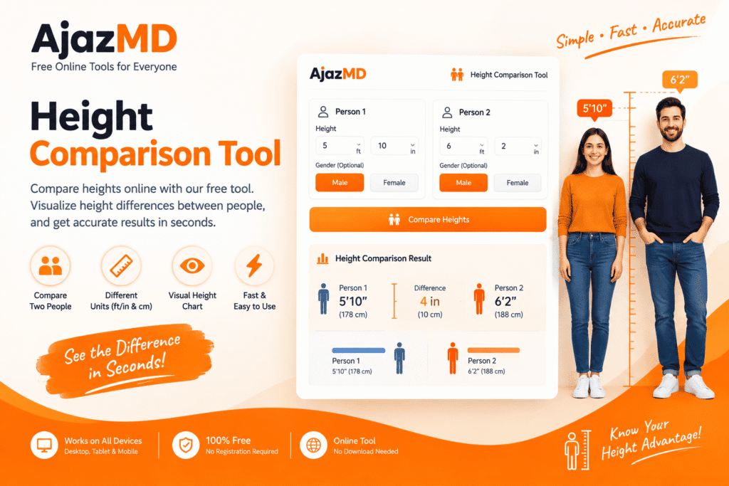 Height Comparison Online | Height Compare Tool